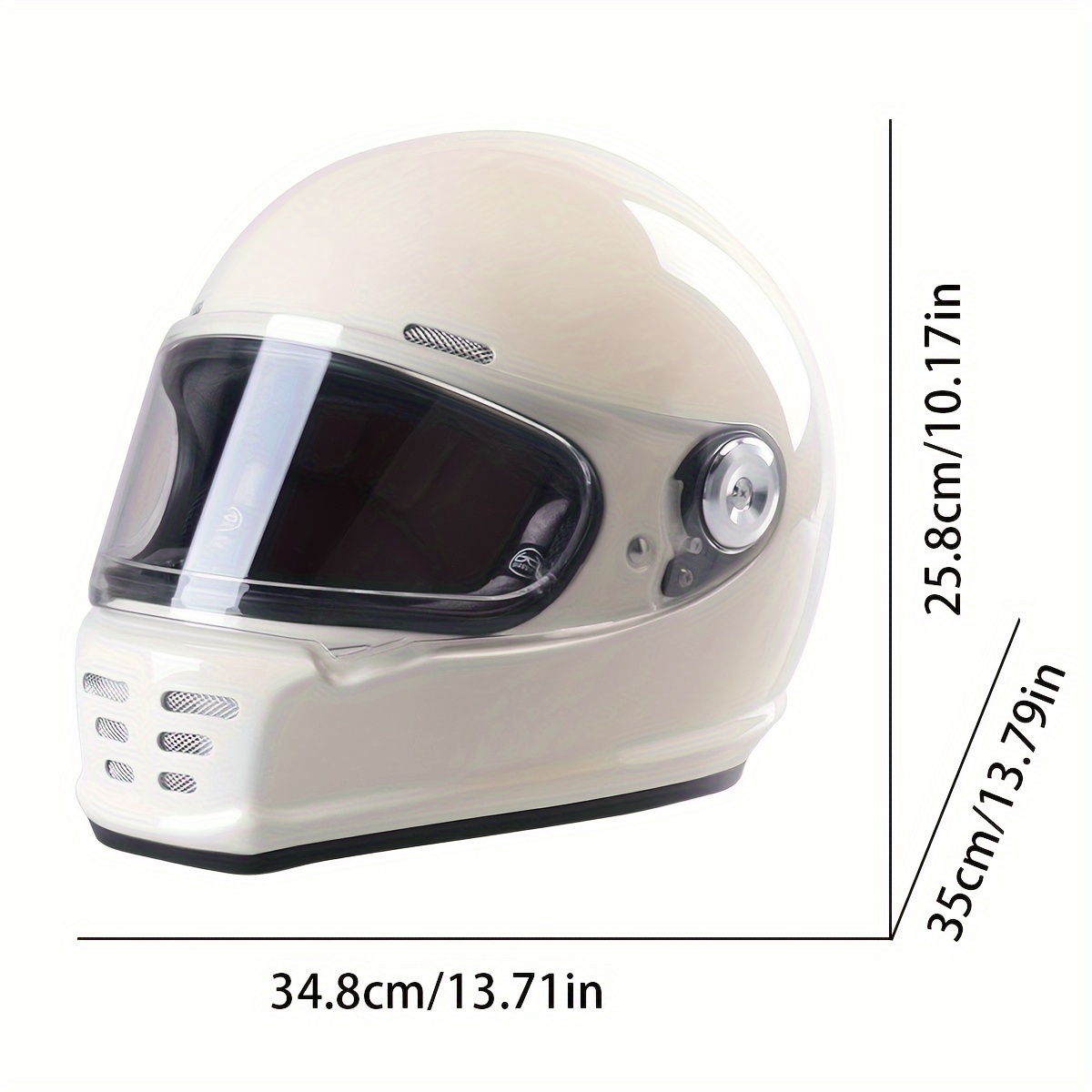 Helmet store full glass