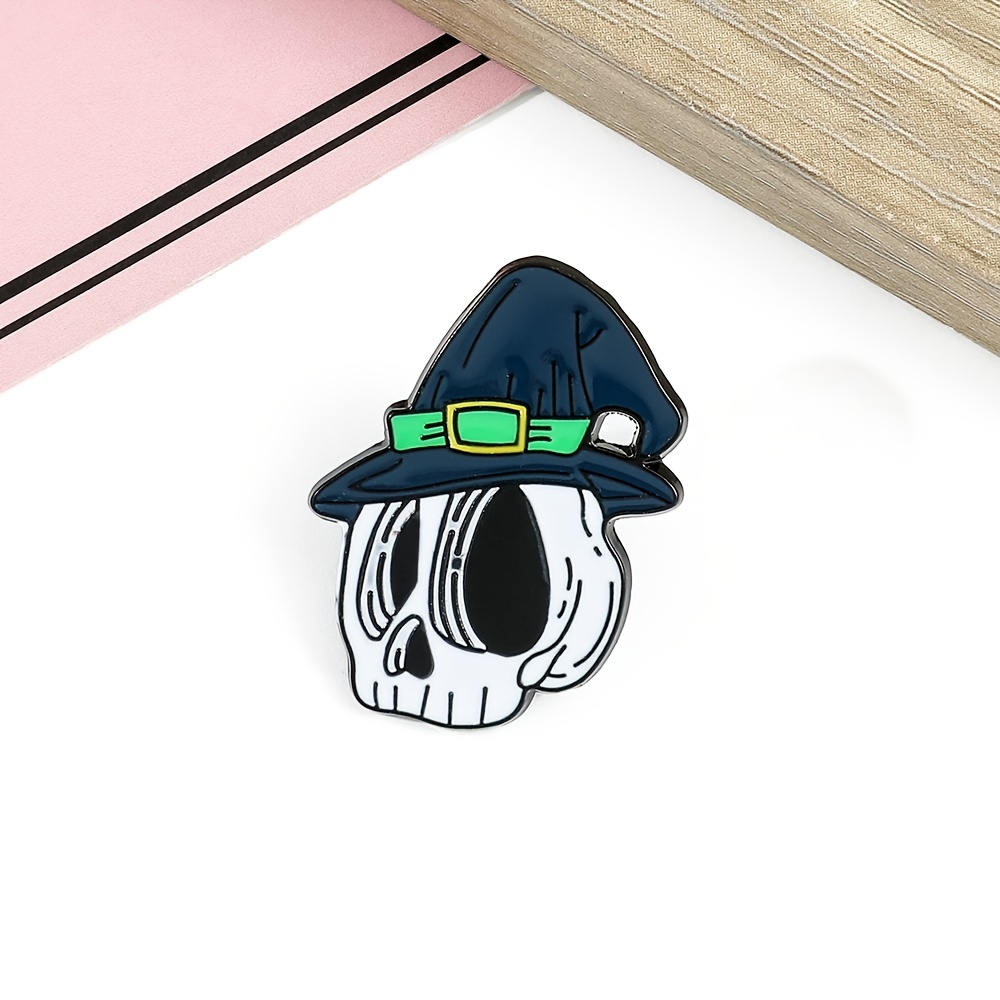 Men's Punk Skull Brooch Bag Accessory