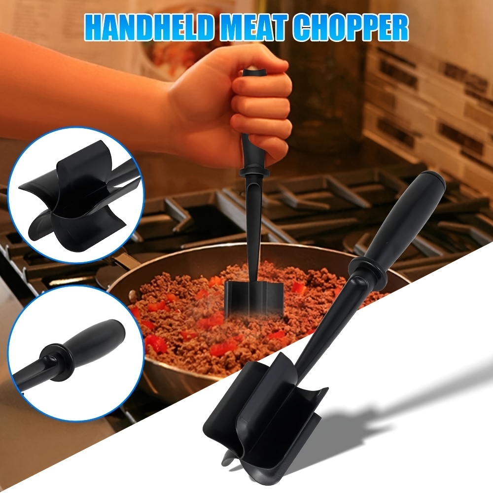 Meat Chopper, Grinding Meat Shovel Grinding Meat Cooking Scraper, Beef  Hamburger Turkey Chopper, Rice Mixing Tool, Beef Masher, Heat Resistant Meat  Masher Tool, Ground Beef Smasher For Restaurants/supermarkets - Temu