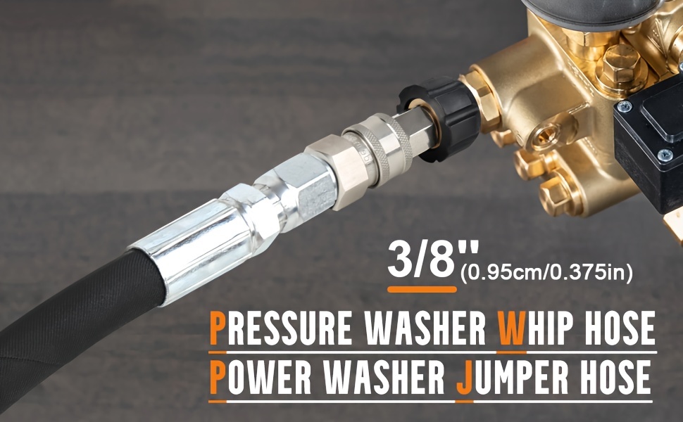 Pressure Washer Whip Hose Hose Reel Connector Hose For - Temu