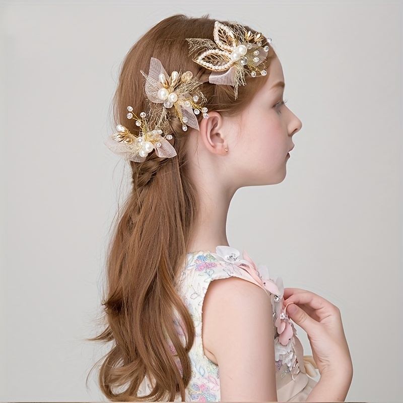 Artificial Flowers Hair Accessories Princess Decorative Head Jewelry