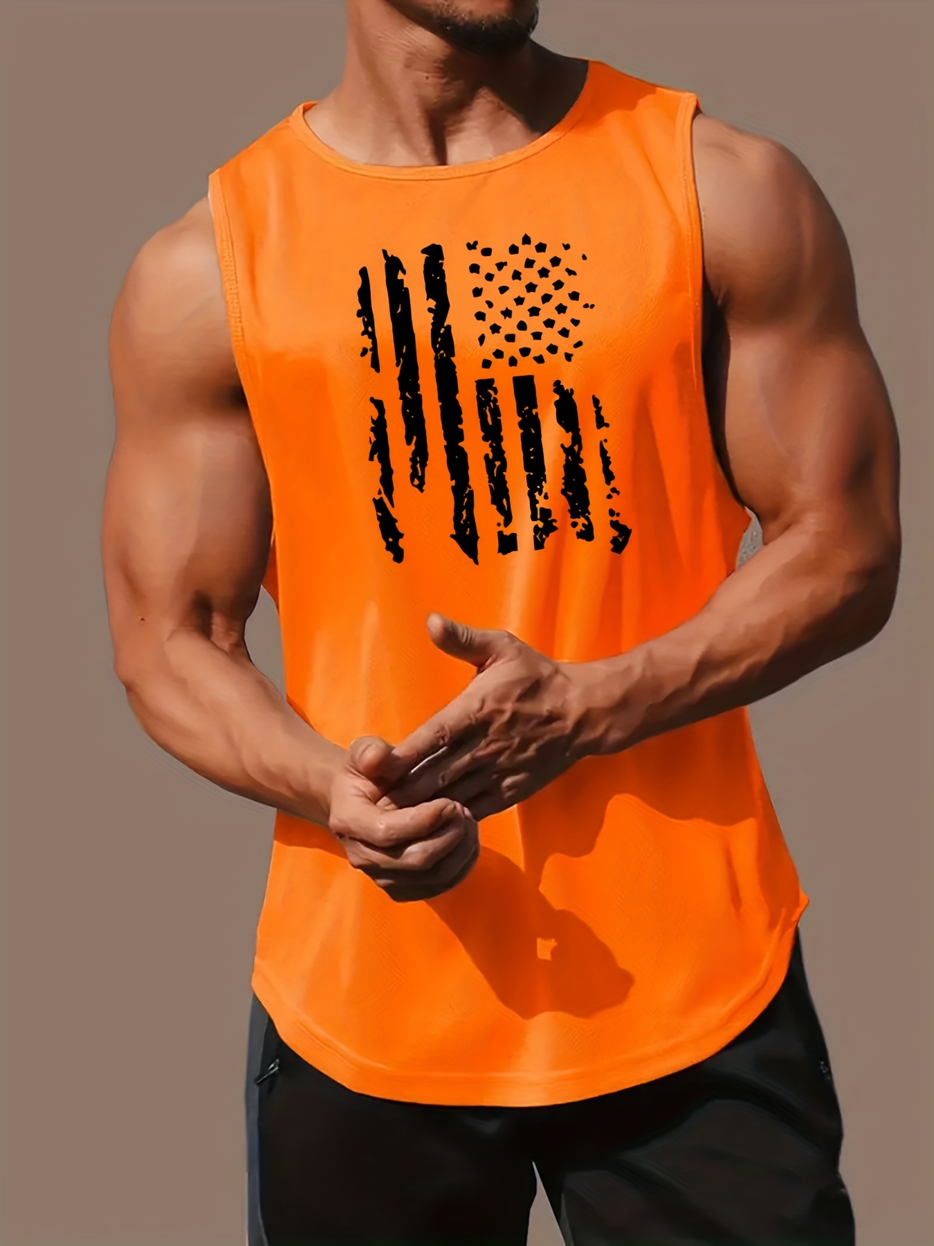 Camisetas de entrenamiento estampadas para hombres