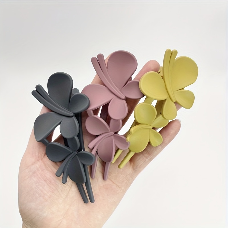 Frosted Plastic Hair Claw Matte Barrette Back Head Hair Claw Hair Accessories