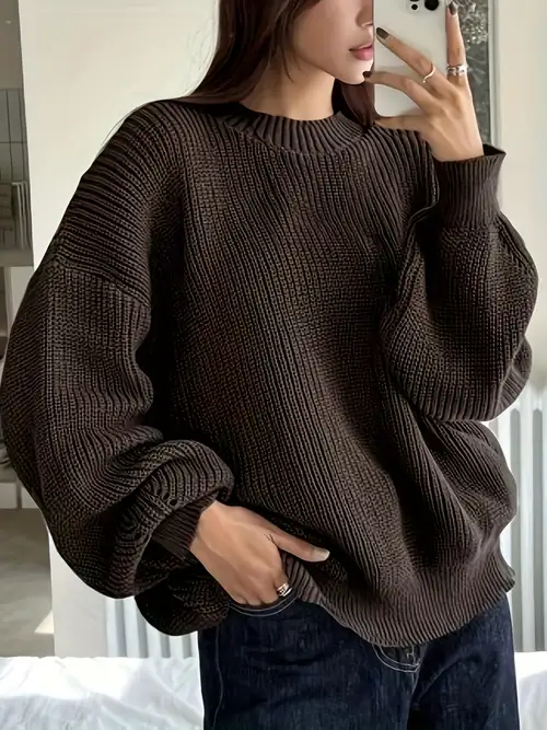 Oversized Sweater - Temu