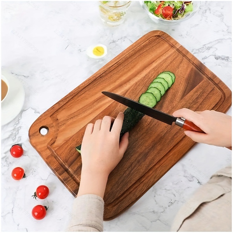 Cutting Boards for Kitchen, Large Wood Chopping Board Set of 3 with Deep  Juice Groove, Acacia Charcuterie Board, Wooden Trays for Meat, Fruit and