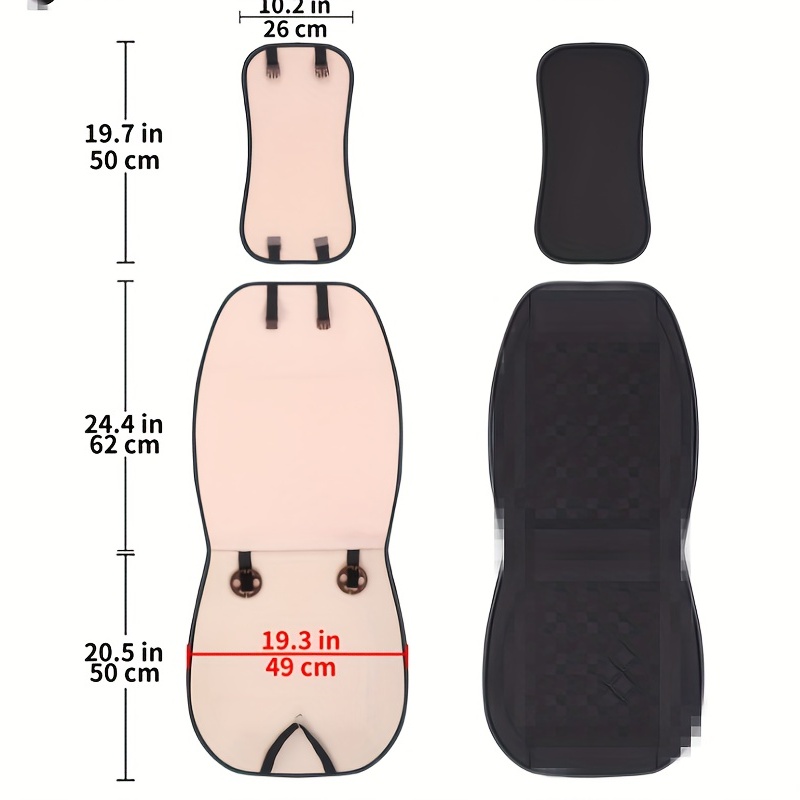 1pc Coprisedile In Pelle Pu A Copertura Totale Ricamo A - Temu Italy