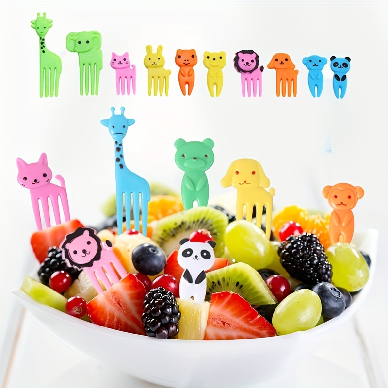 Cute Animal Food Picks Fruit Toothpicks for Kids, Fun Kids Food