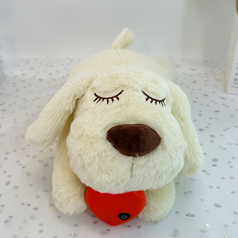 Stuffed puppy 2024 with heartbeat