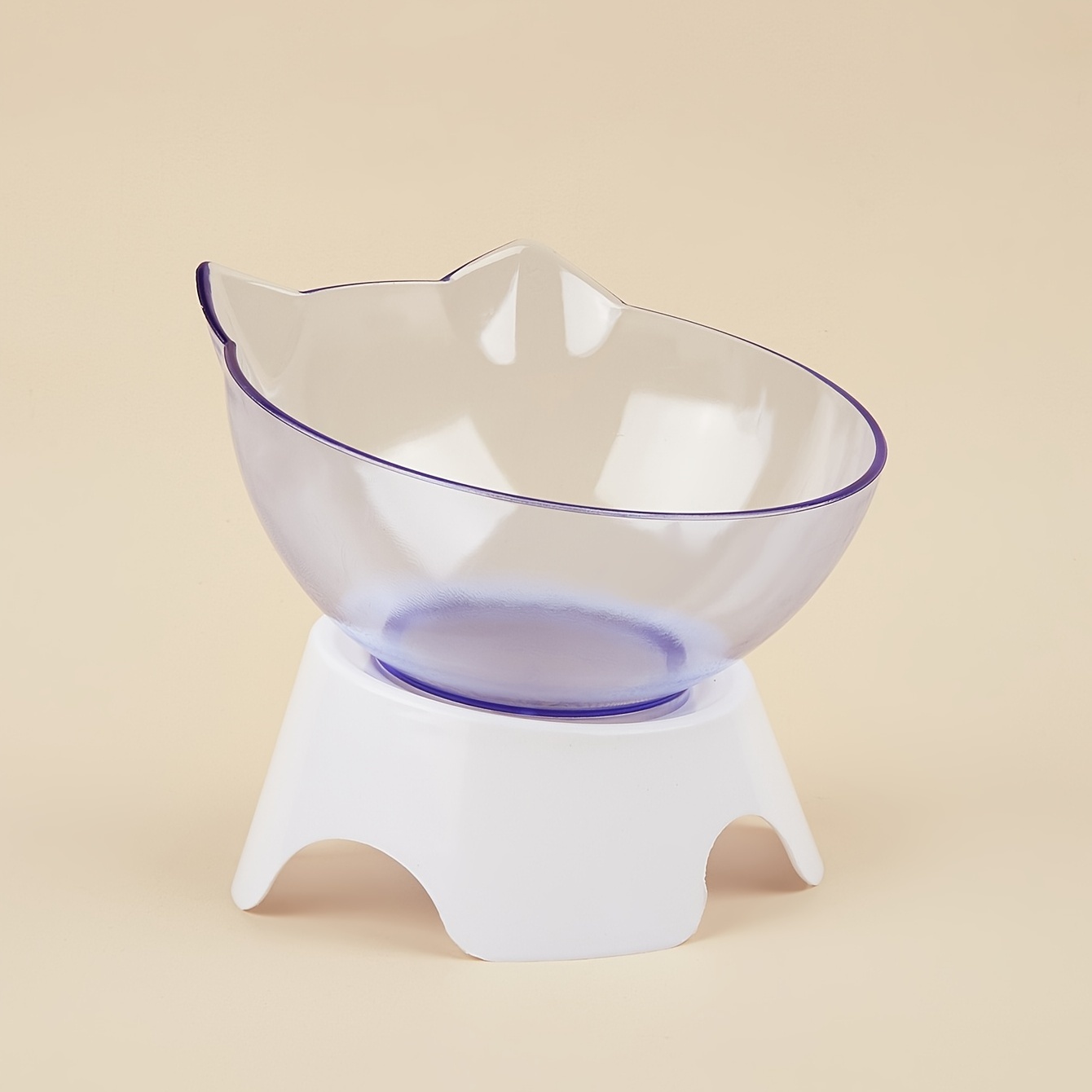 15° Tilted Raised Dish With Stand Feeder Nonslip Dispenser Elevated