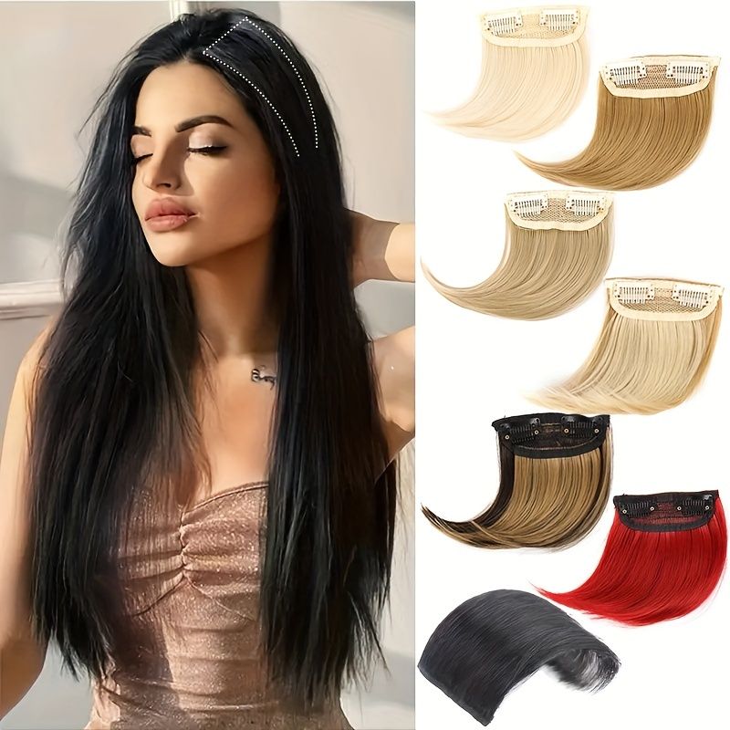 Synthetic Hair Pads Invisible Seamless Clip In Hair Extension Increase Hair  Top Side Cover Hairpiece Hair Piece | Today's Best Daily Deals | Temu