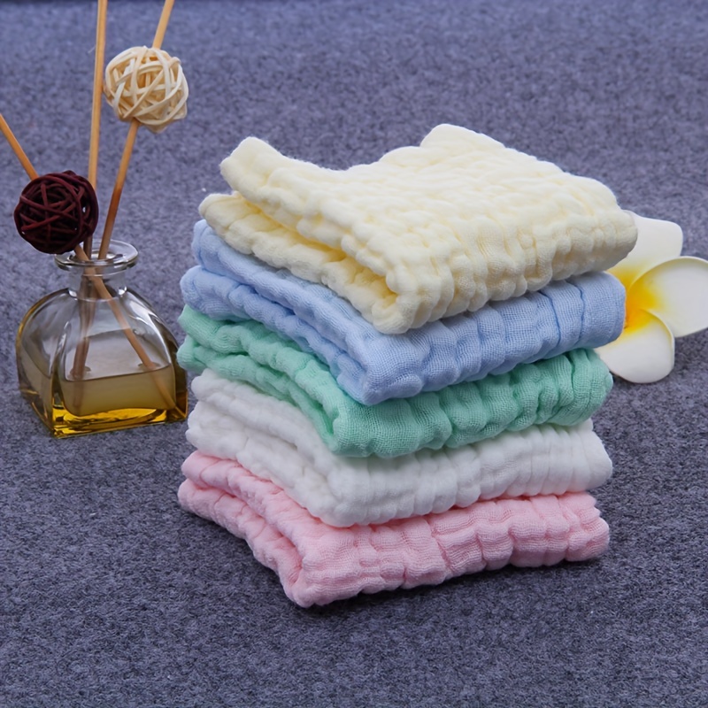 

5pcs 30x30cm Soft Baby Towels, Baby Face Towel, Handkerchief, Bathing Towel, Washcloth, Wipe, Burp Cloth