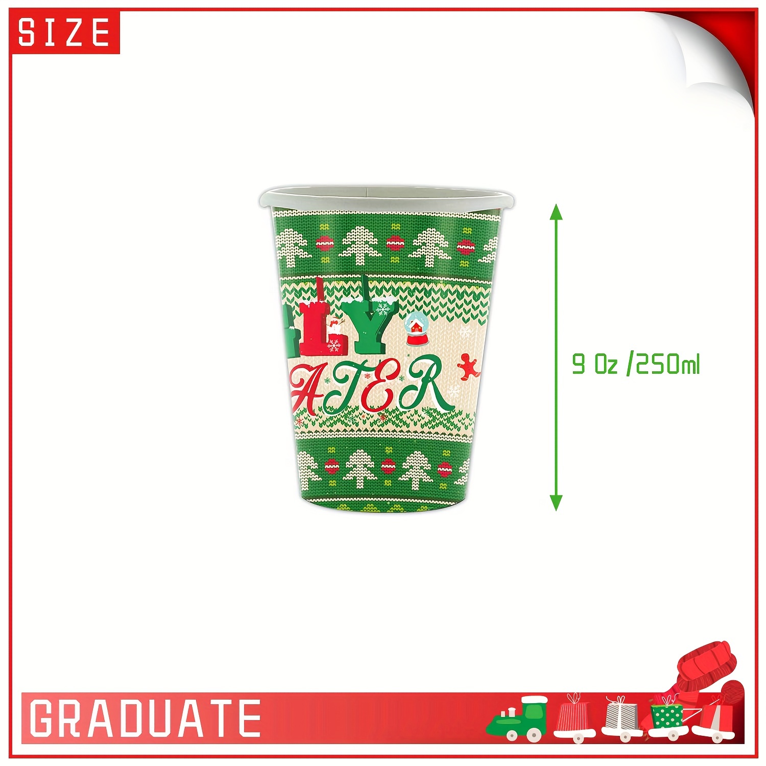 Christmas Party Cups Ugly Christmas Sweater Party Cups Disposable Party Cups  12oz Party Cups Holiday Party Christmas Party Favors 