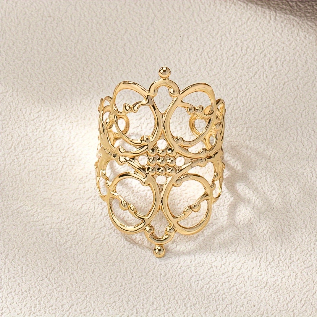 Minimalist Hollow Open Ring for Casual Attire or Parties