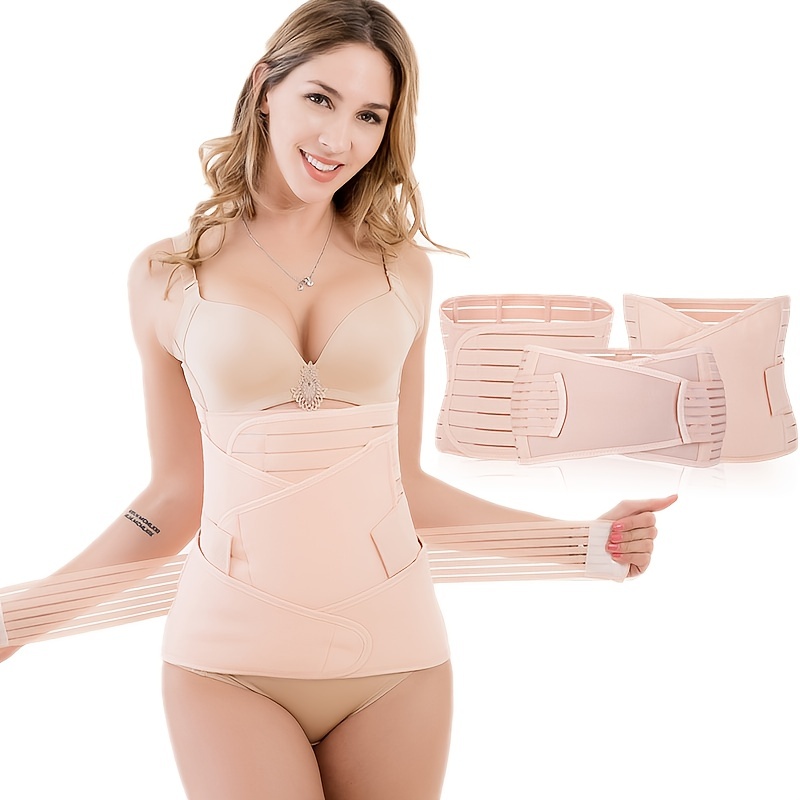 3 in 1 Postpartum Support Recovery Belly Wrap Waist Pelvis Belt Body  Shapewear