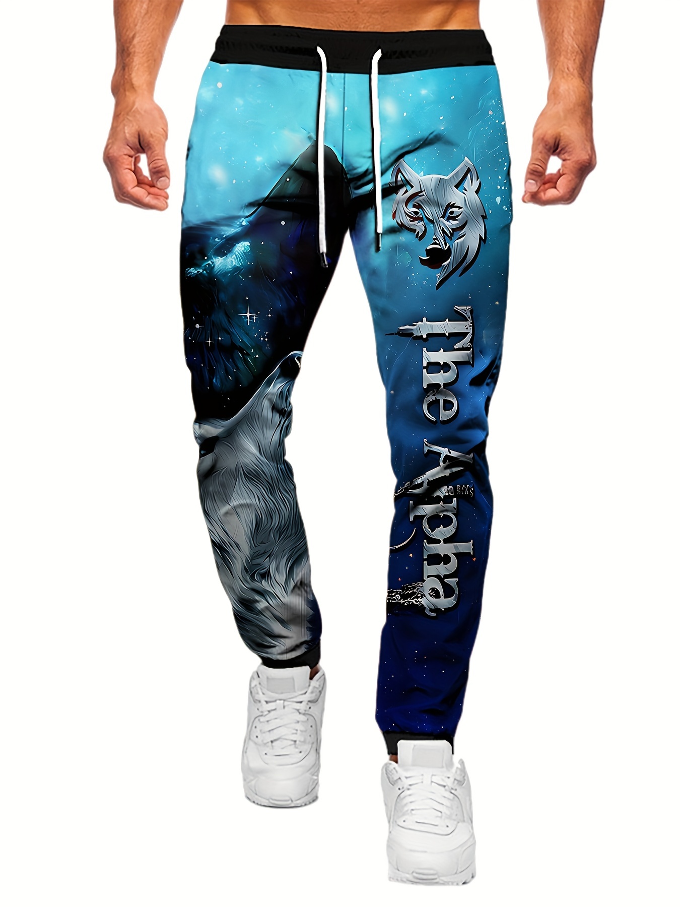 Wolf Print Pants - Temu Malaysia