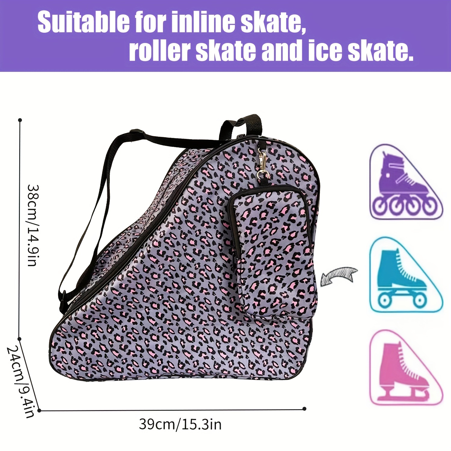 Oxford Cloth Roller Skating Bags Skating Shoes Storage Bags - Temu Canada