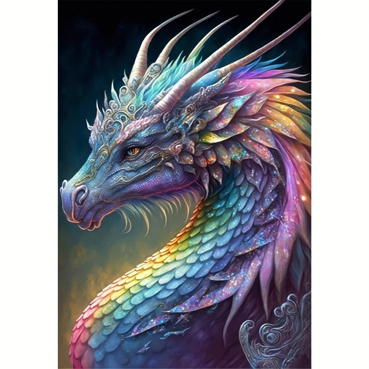 Diamond Painting Animal Dragon Full Square Drill Mosaic Embroidery Cross  Stitch Home Decor 5D DIY Art Wall Stickers for Gifts