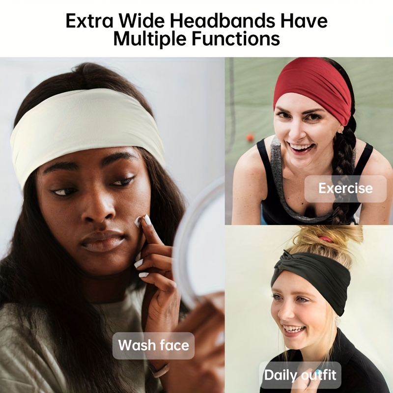 Women Lady Wide Sports Yoga Headband Stretch Hairband Elastic Hair Band  Turban*