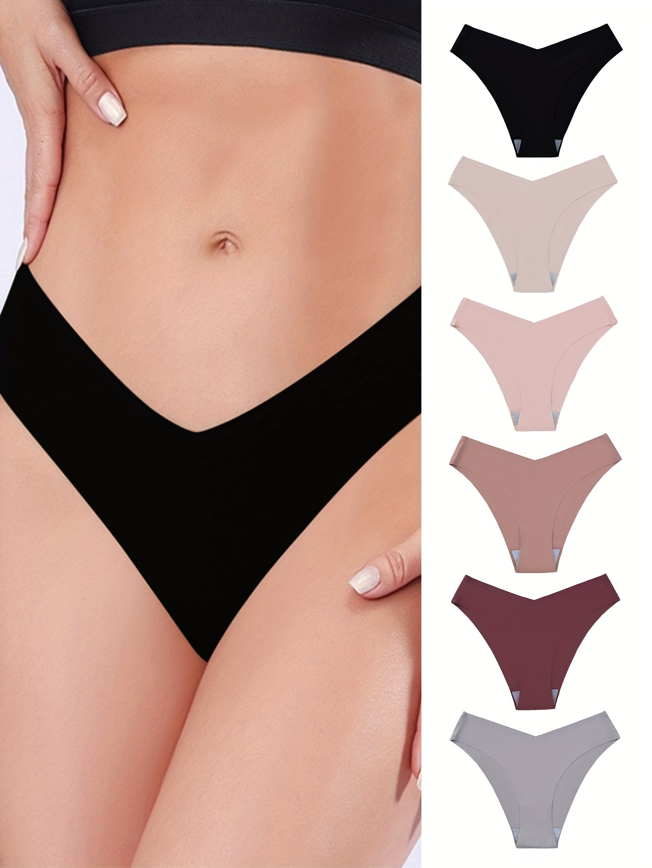 TESOON Underwear Women 8 Pack Seamless Cheeky Underwear for Women 