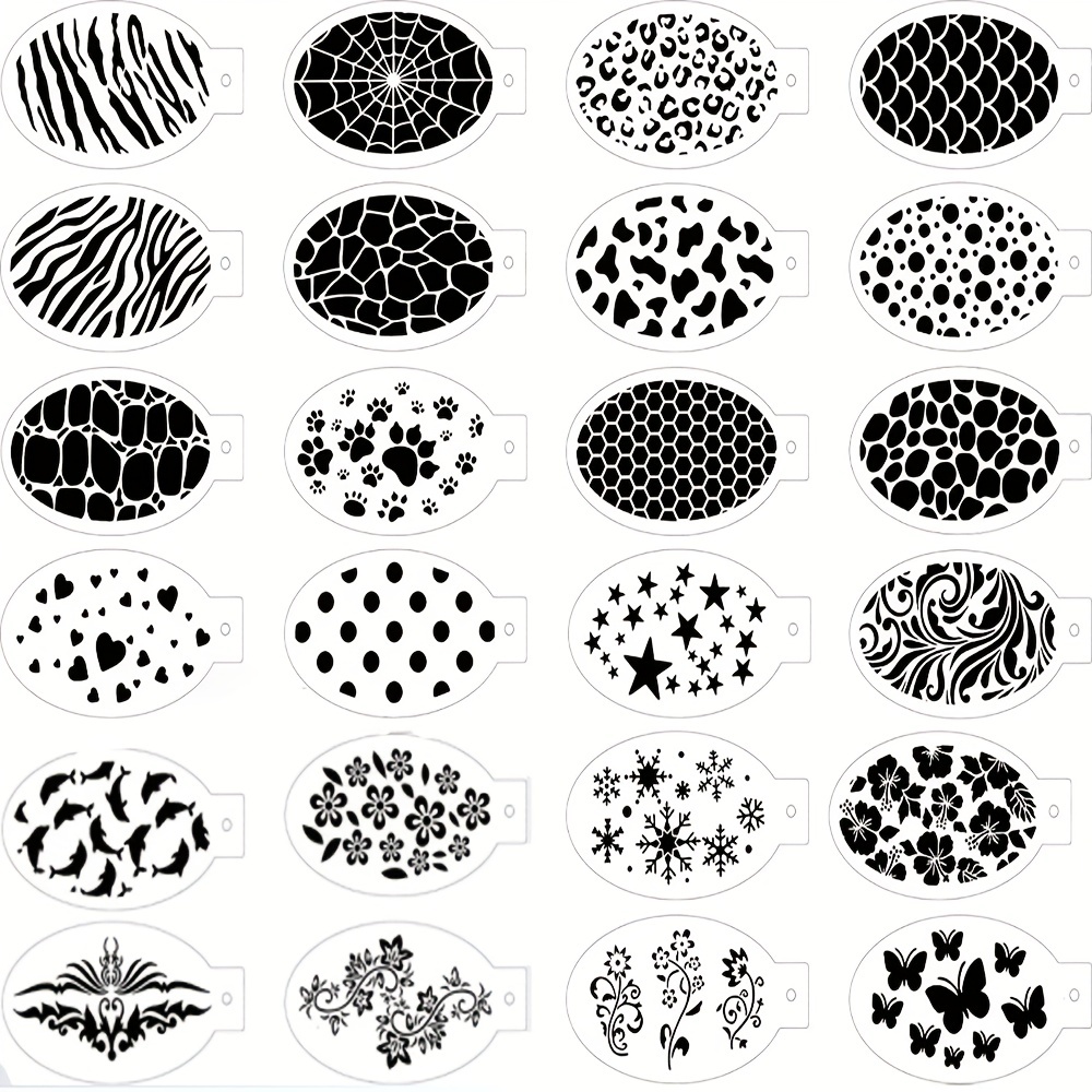 Face Painting Stencils for Kids, 200 Pieces Professional Reusable