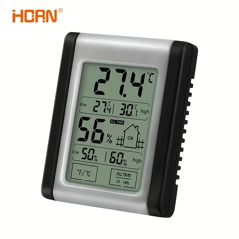 Wall-mounted & Hygrometer Humidity Temperature Monitor Home kitchen and  office Decor