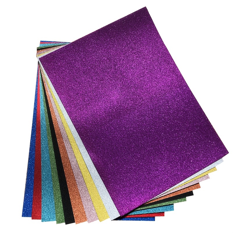 10 Sheets/bag 20X30 Cm Glitter Foam Paper Sparkles Paper for Kid's  Handcraft Craft Paper-Cut Scrapbook Material Decoration Paper