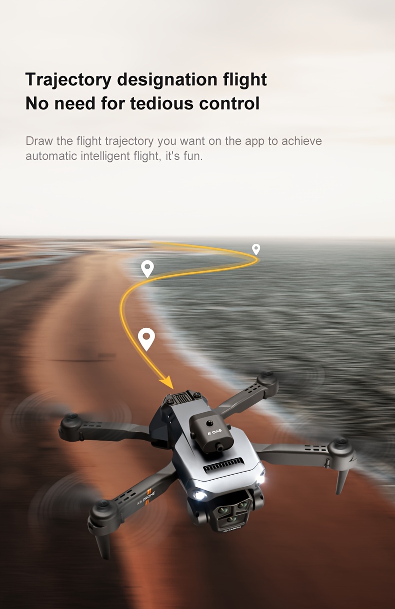 new k6 quadcopter uav drone triple hd cameras 360 obstacle avoidance optical flow positioning one click launch cheap things the cheapest item available perfect for beginners mens gifts details 3