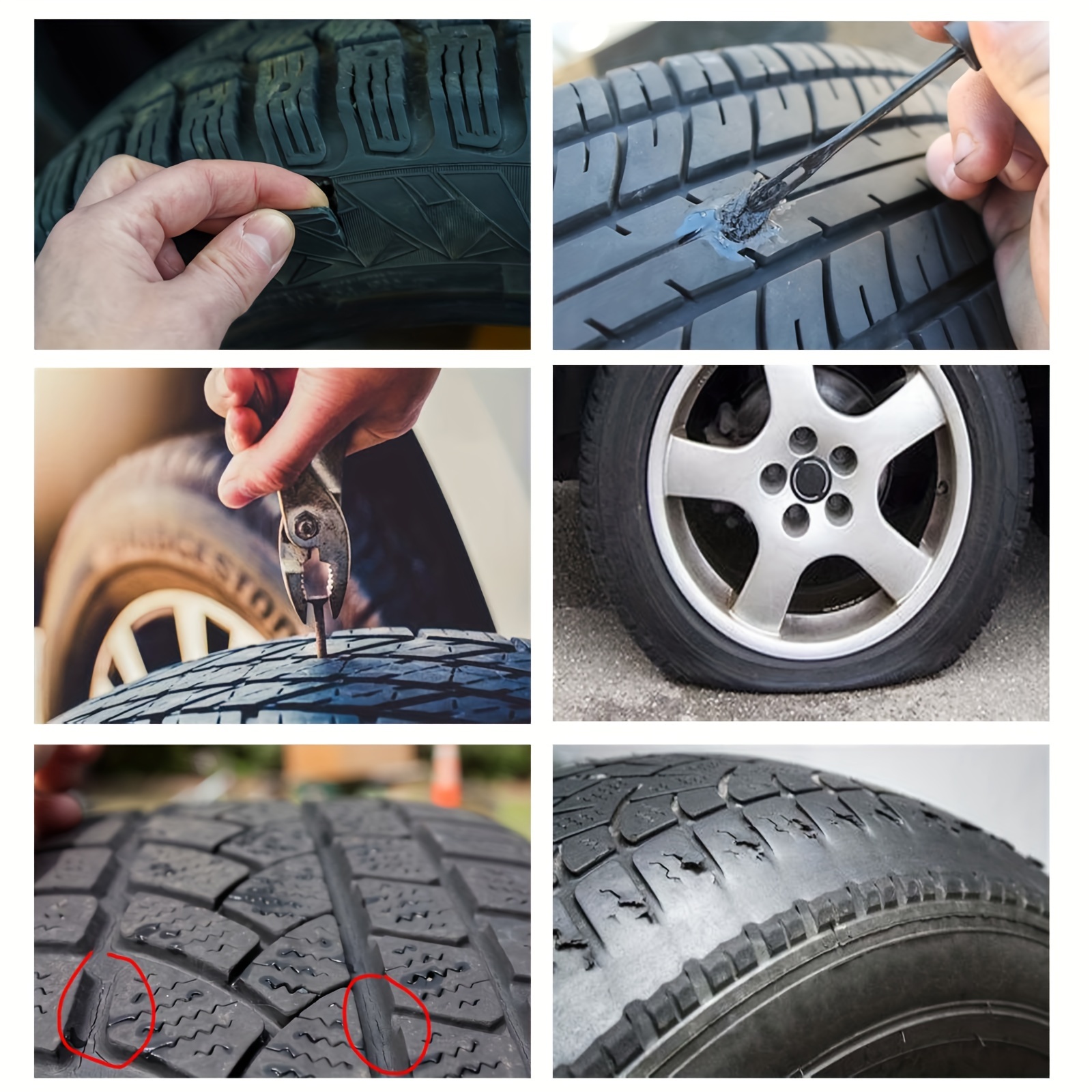 30ml Rubber Tire Repair Artifact Glue Car Special Glue Repair Tire Cracks  Strong Glue Silicone Adhesive For Tires Surface Repair