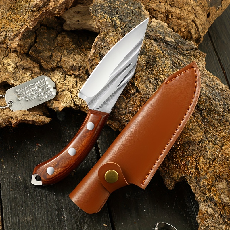 Mongolian Meat Knife With Knife Cover Portable Kitchen Knife - Temu