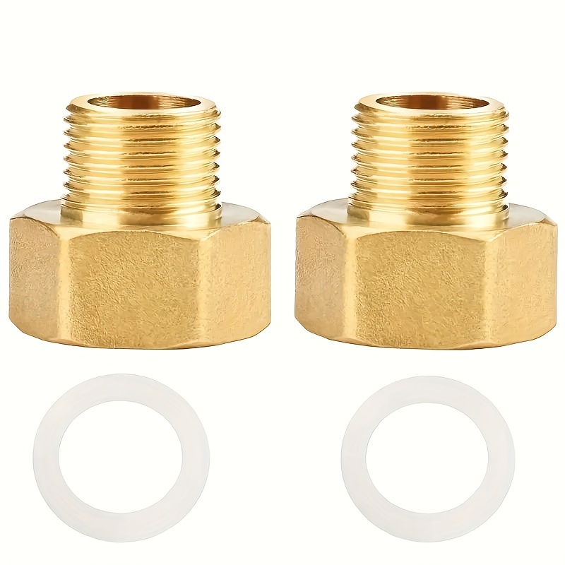 3/8 NPT Female to 1/8 NPT Male Brass Pipe Adaptor/Adapter Straight  Reducer/Reducing Coupling Male to Female