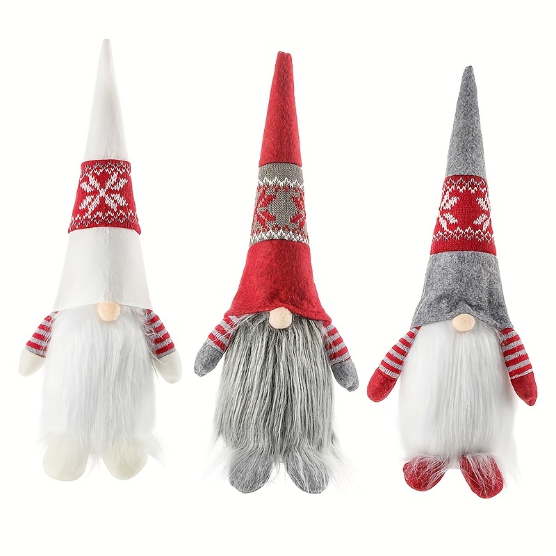 Xmas Faceless Old Man Plush Doll - Christmas Gift & Decoration