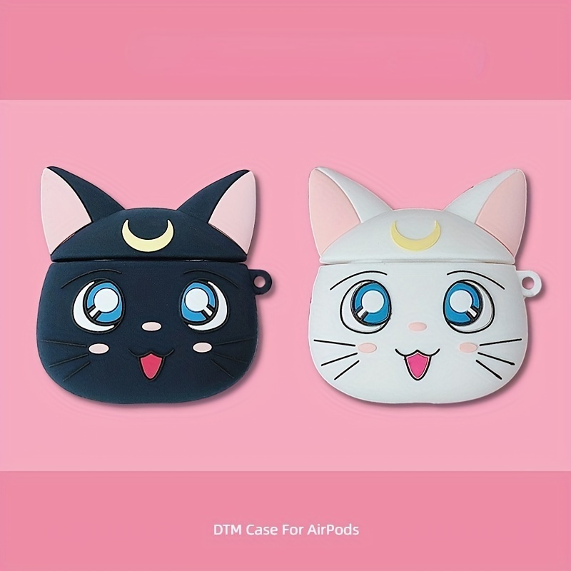 3D Cute Cartoon Japan Lucky Cat Earphone Cover for Apple Airpods 3 Pro 1/2  Case