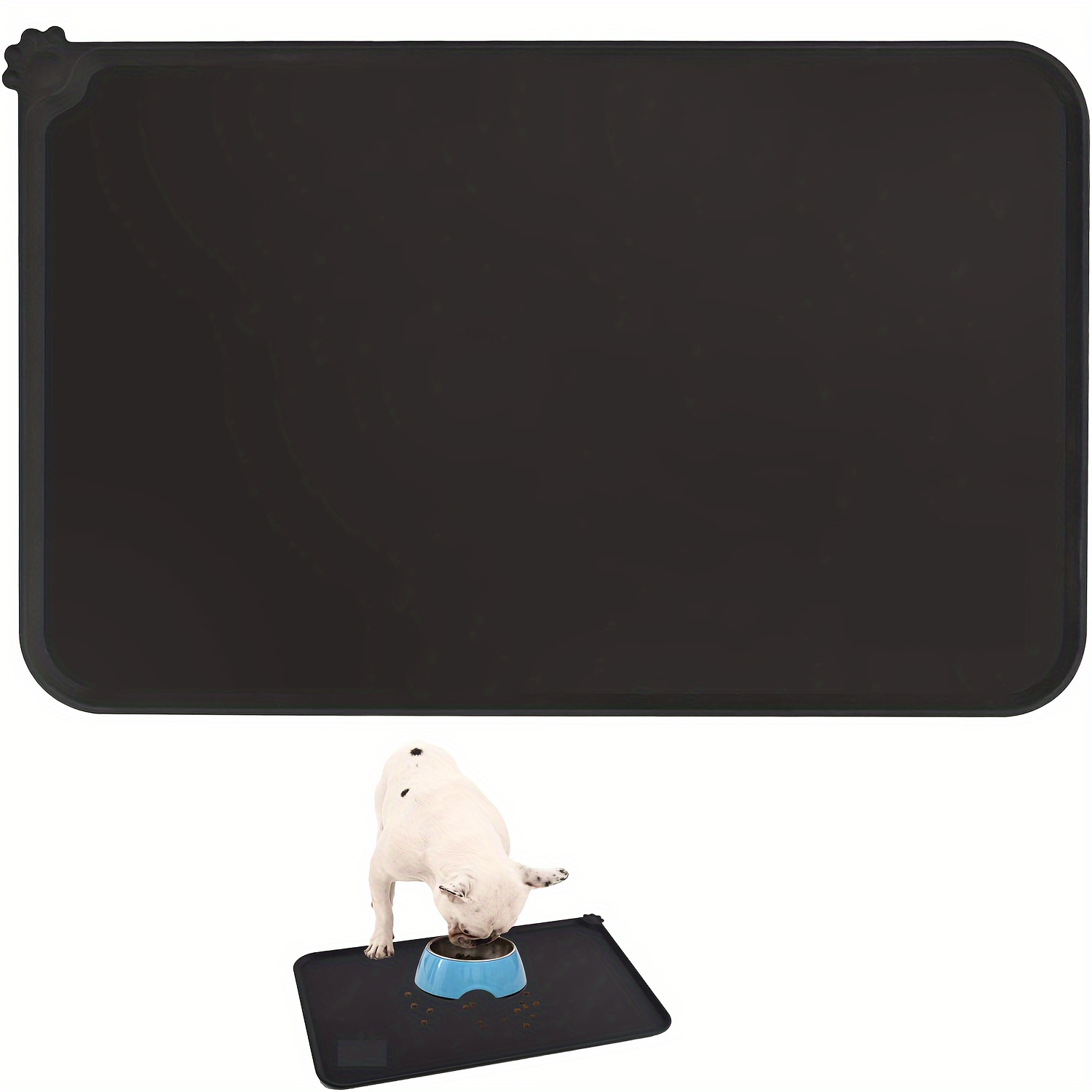 Silicone Pet Food Mat, Waterproof And Leak Proof Pet Feeding Mat