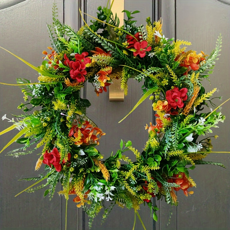 Christmas Decoration Wreath Texas Wildflower Wreath Wall - Temu