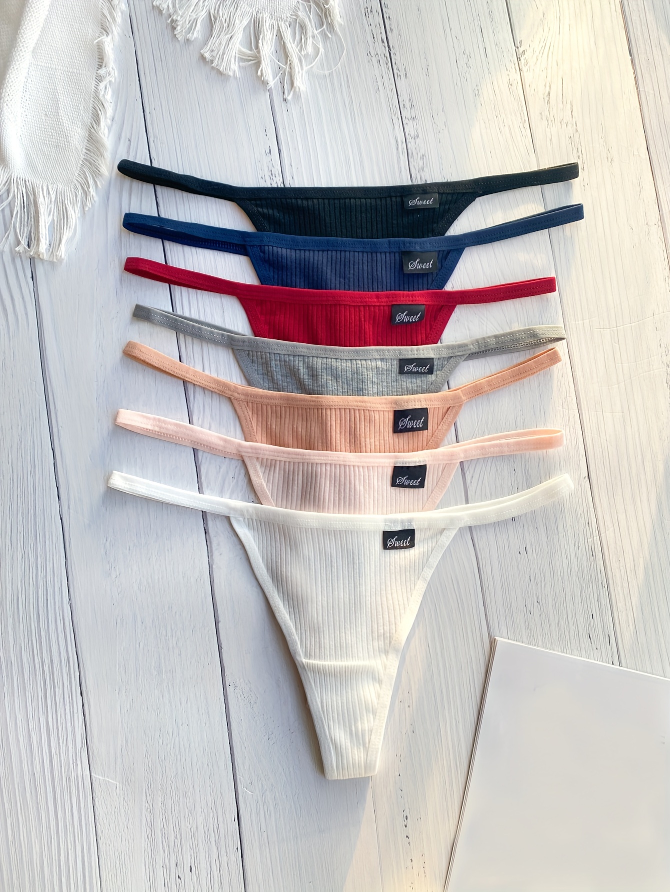 Simple Solid Thongs Stretch Intimates Panties Women's Sexy - Temu United  Kingdom