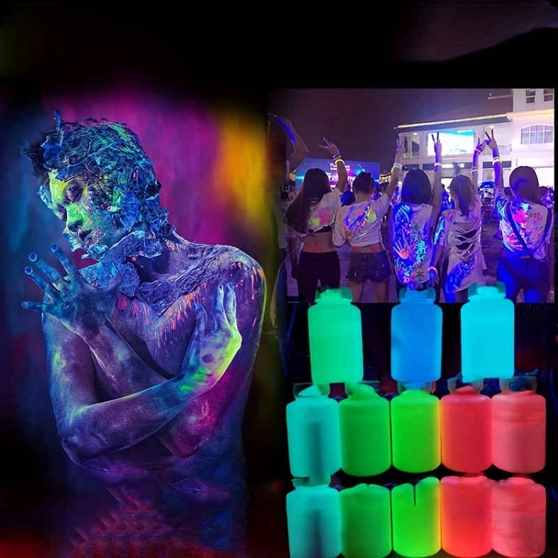 Neon Face Paint Glow In The Dark Face Paint (0.68floz) Neon - Temu Austria