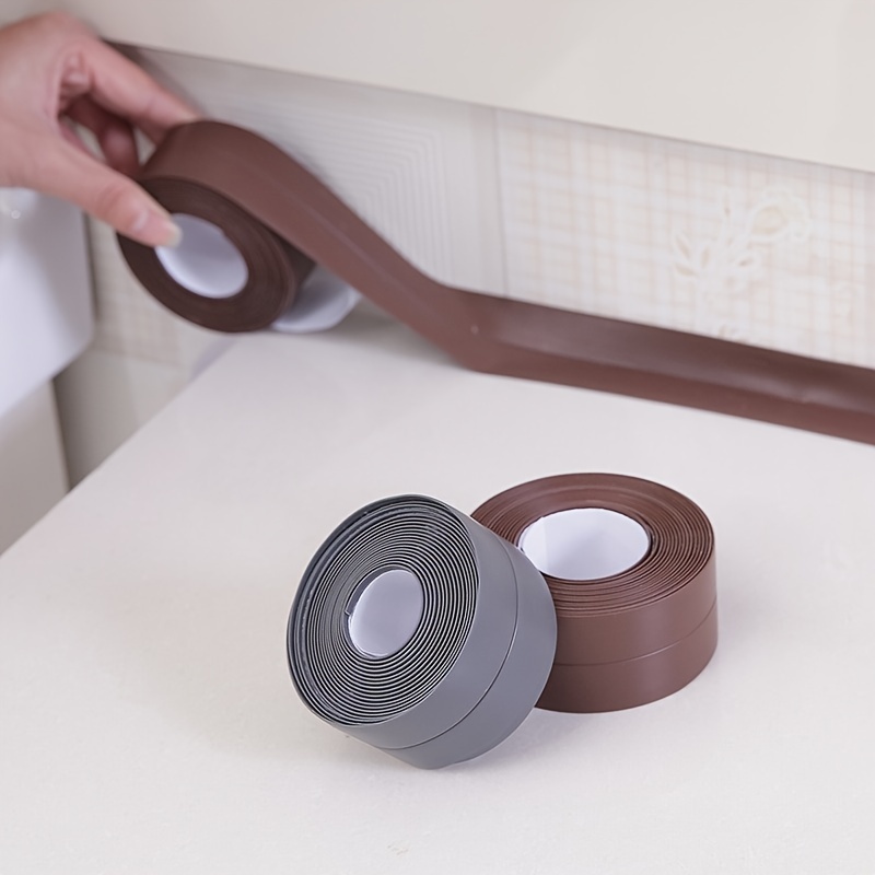 PVC Toilet Corner Seal Strip Tape-DIY Waterproof Self-Adhesive Sealing Tapes  1pc