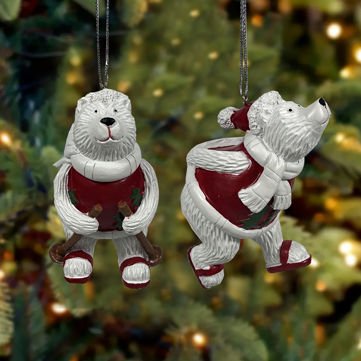 Christmas Polar Bear Pendant Christmas Decoration Pendant - Temu