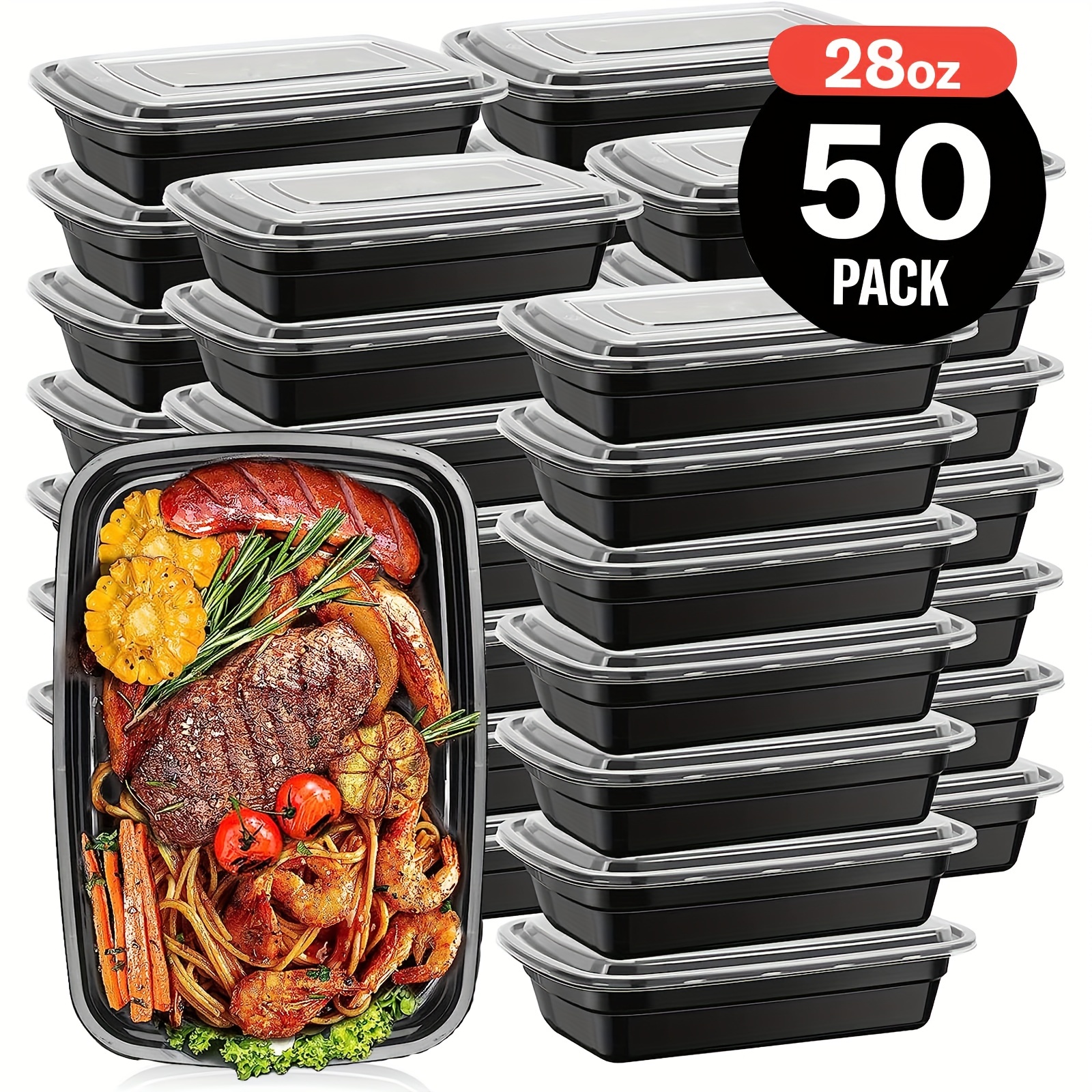 Food preparation containers 50 extra thick containers with