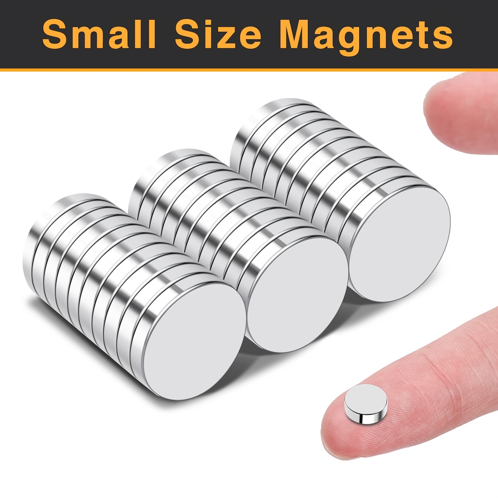 60Pcs Refrigerator Magnets, 5 Different Sizes Round Small Magnets for  Crafts, Rare Earth Magnets, Neodymium Magnets, Circle Strong Magnets for  Fridge