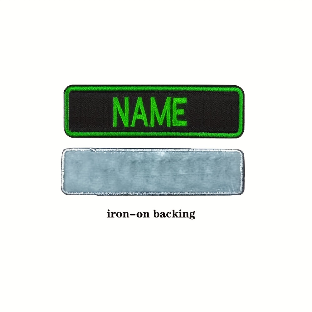 TEMU 1pc 3" X 1"name Patch, For Men's Clothes Jeans Bag Decoration
