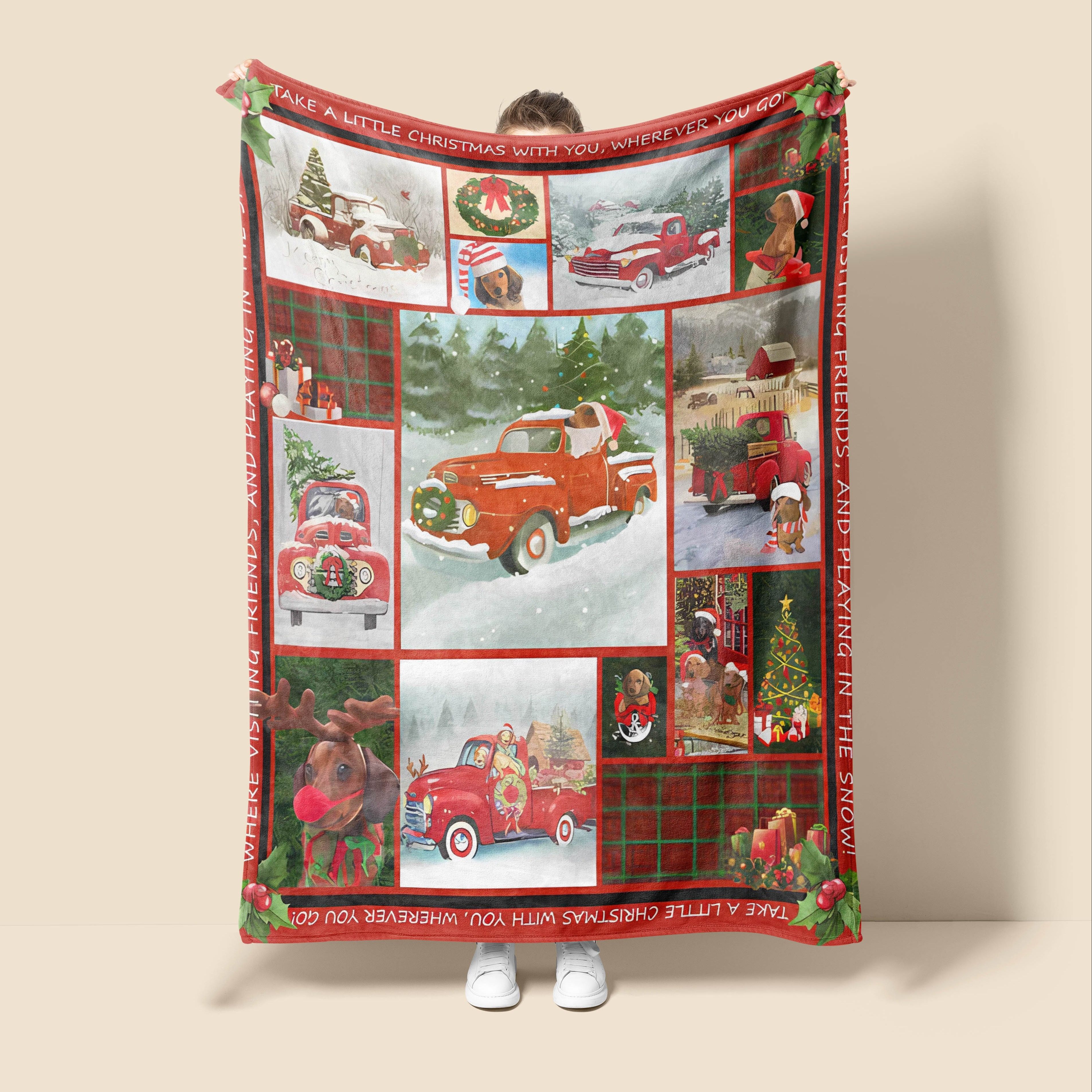 Little red discount truck throw blanket