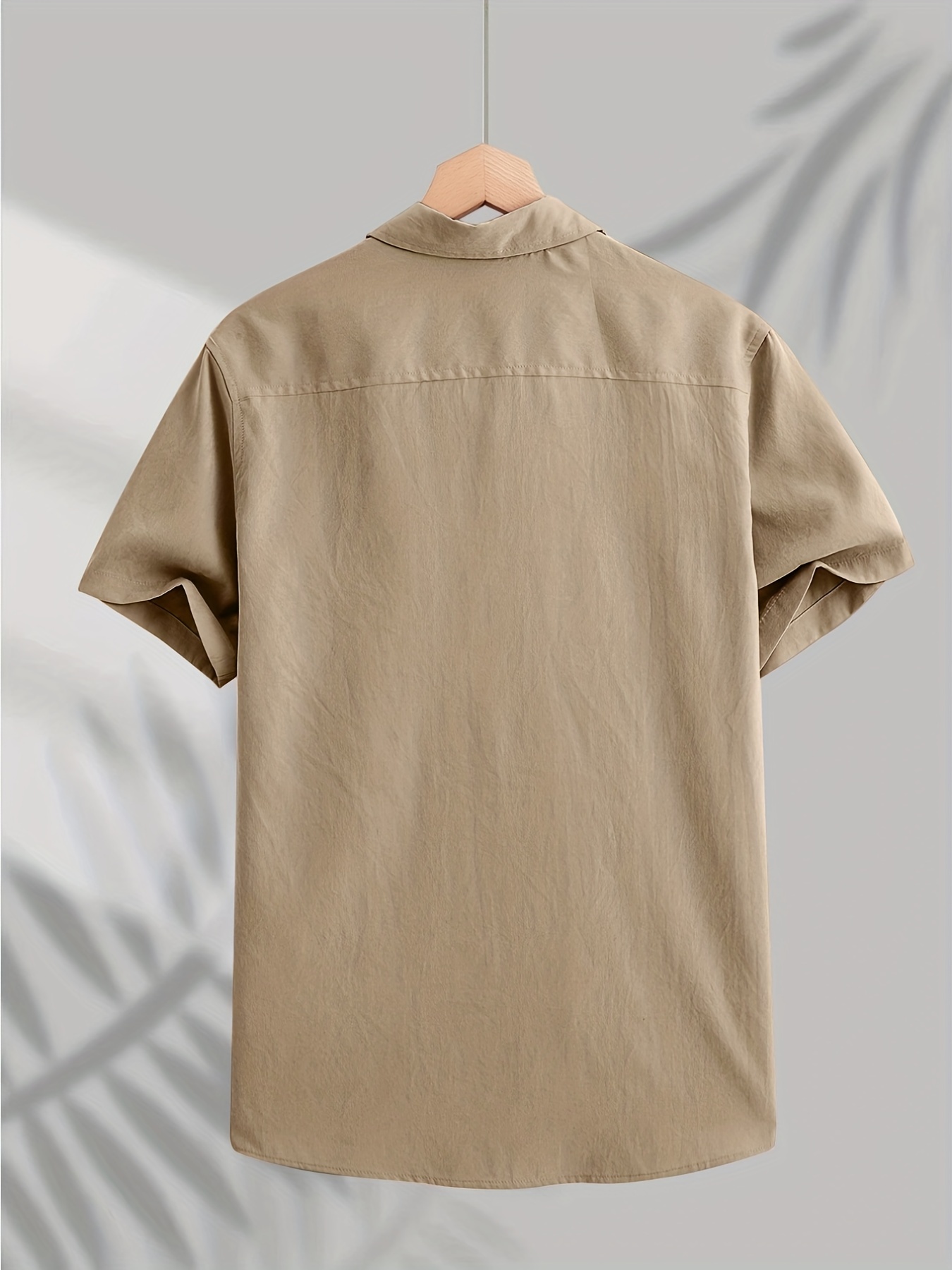 Beige Short Sleeves Shirt