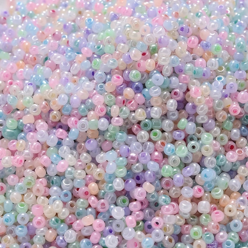 

1000pcs 2mm Cream Bright Color Czech Glass Rice Beads For Diy Bracelet Necklace Decoration Crafts Small Business Jewelry Making Supplies