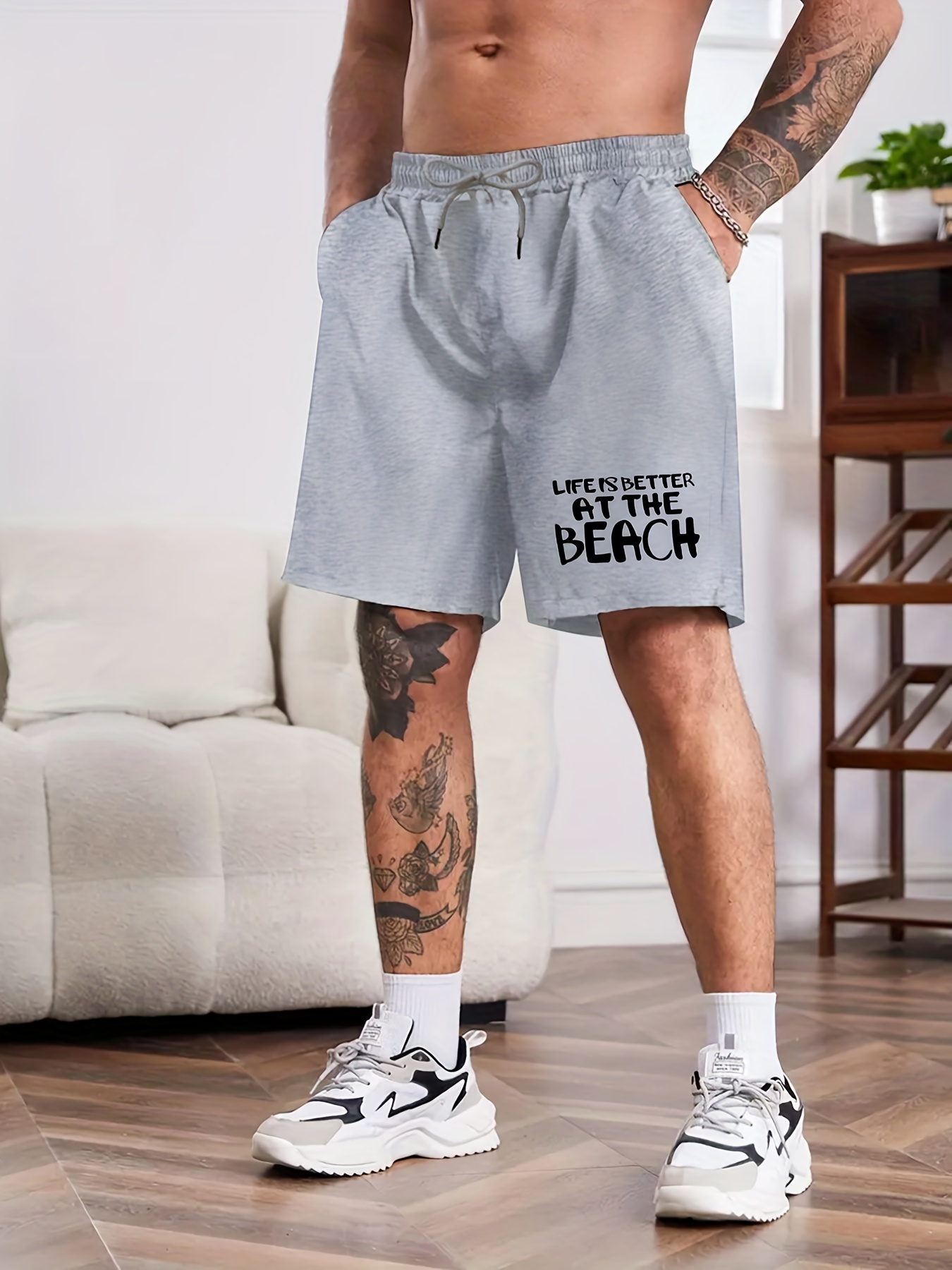 Men's Summer Beach Casual Fashion Shorts - Temu