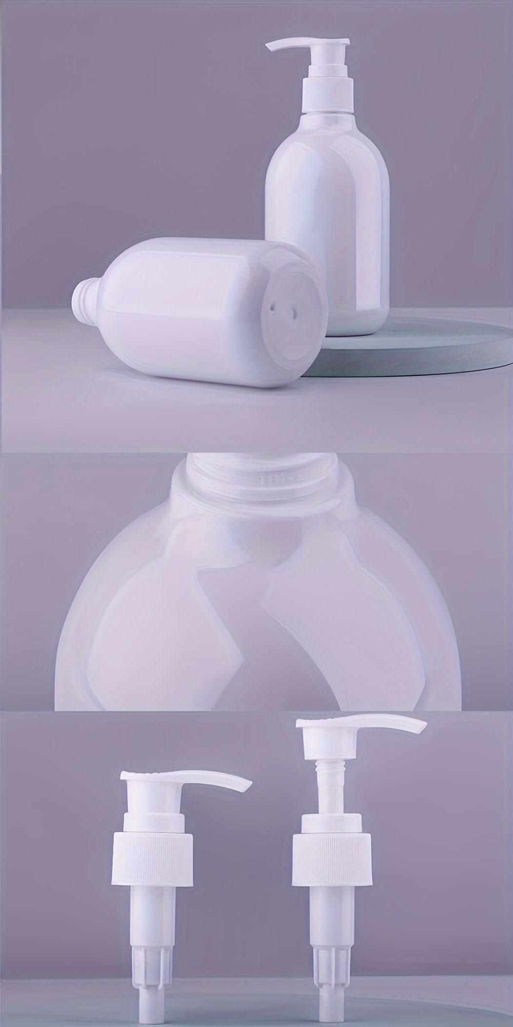 Dispenser Di Sapone In Plastica Bianca Da 1 Pezzo, Bottiglia Per Lozione Da  Banco Con Pompa
