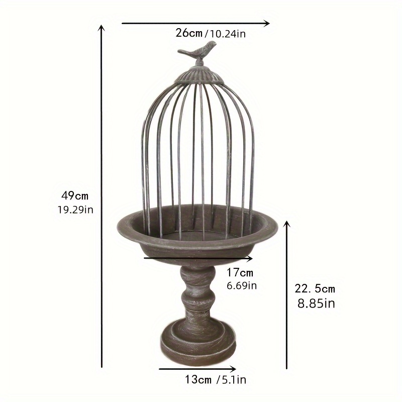 Retro Color Decorative Metal Bird Cage Bird Cage Decoration - Temu