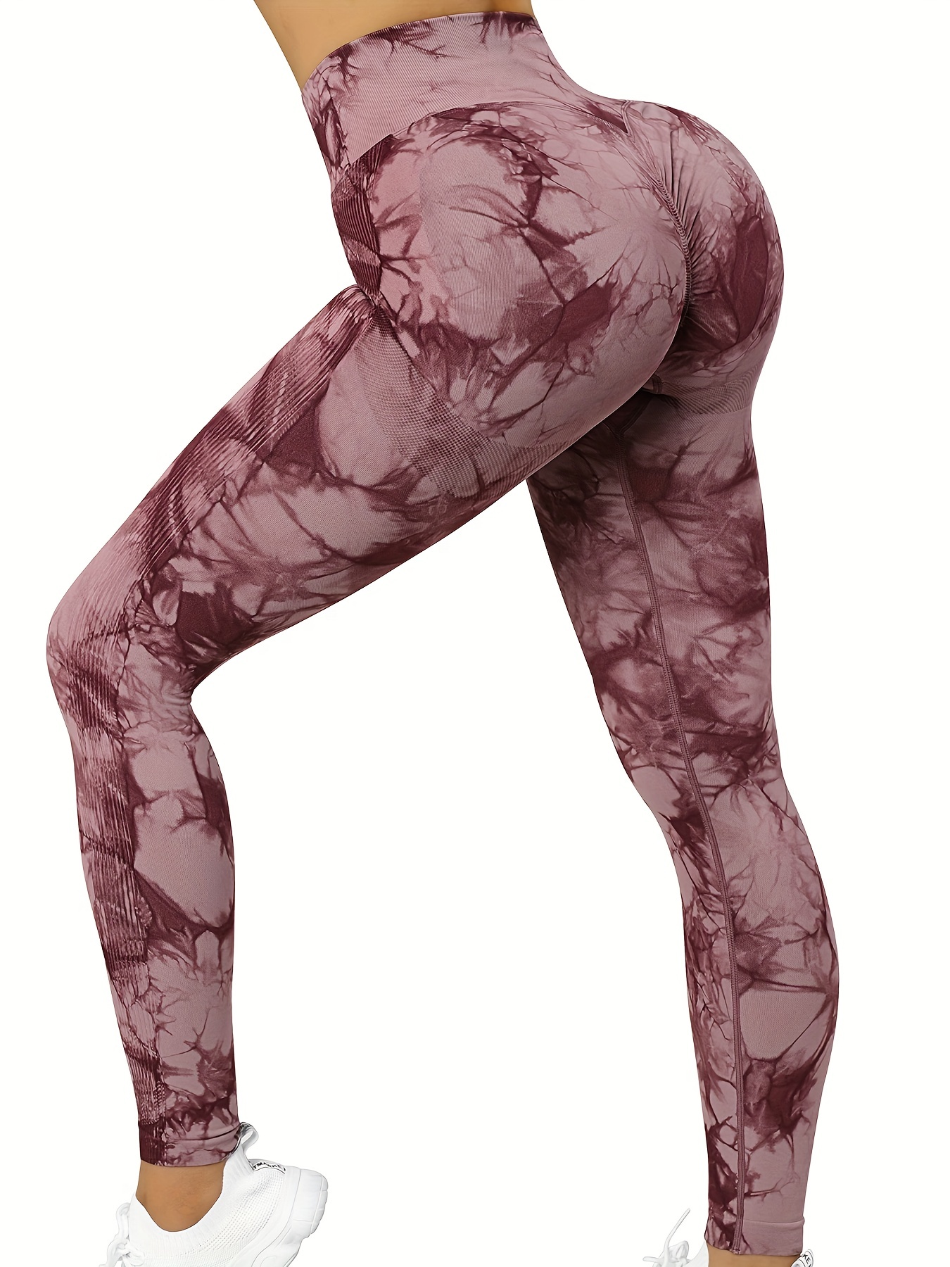 Tie Dye Seamless Leggings Women High Waist Yoga Pants - Temu Australia
