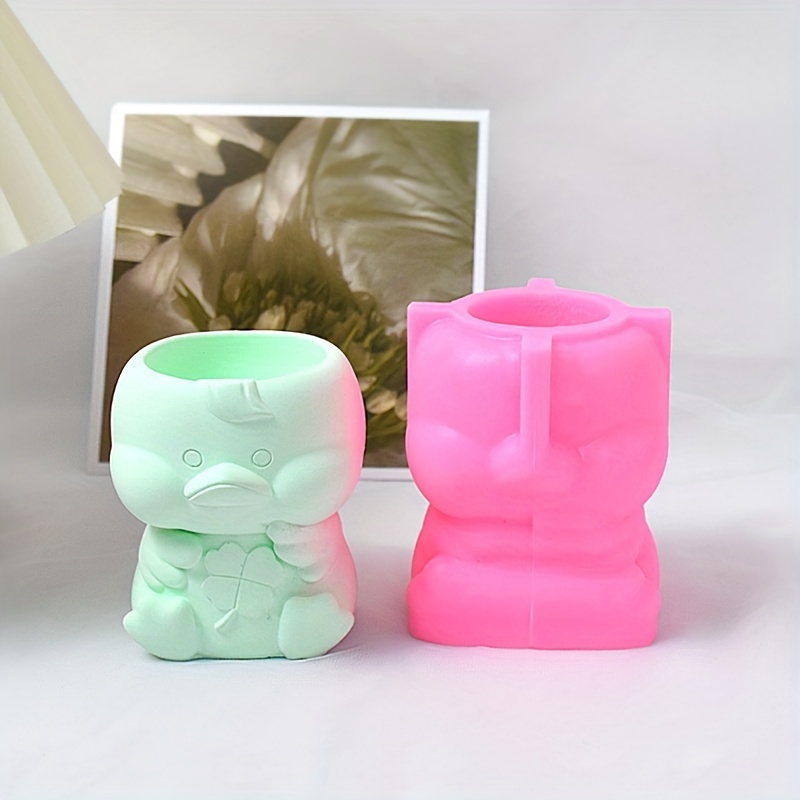 Square Box Silicone Mold, Flower Pot Mould, Small Container Mold, E, MiniatureSweet, Kawaii Resin Crafts, Decoden Cabochons Supplies