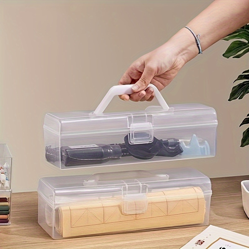 Plastic Transparent Storage Box Portable Storage Box With - Temu Philippines